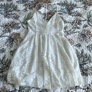 Express White Open Back Dress
